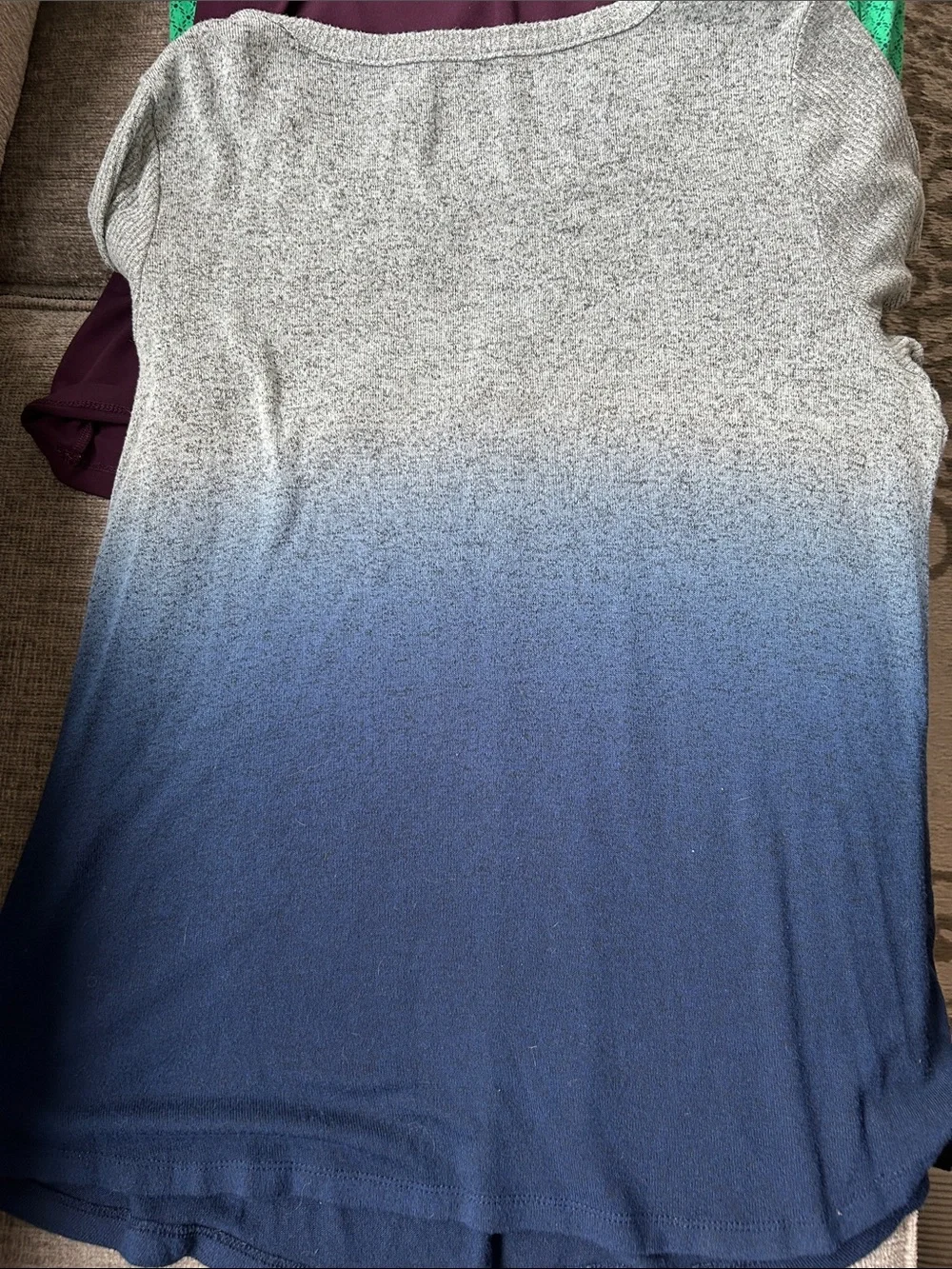 Calvin Klein Plum, Green & Gray-Blue Women’s Top Trio - Picture 3 of 7